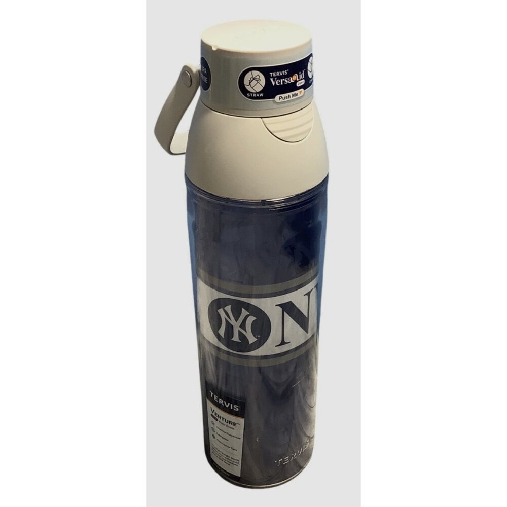 Tervis NY Yankees Venture Water Bottle 24oz  New York Logo & Leak-Proof Lid